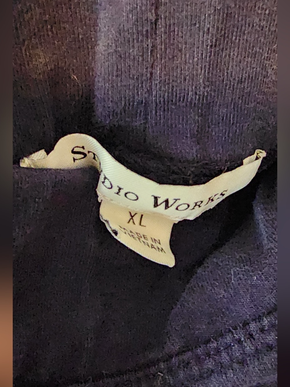 Studio Works Navy Blue Crewneck Sweater